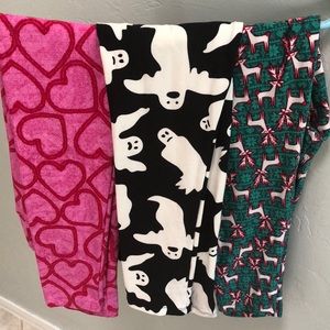 Lularoe OS Holiday Leggings